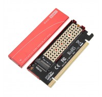 JEYI NVME M 2 PCI  E X16 2280 Expansion Card Gold Bar Aluminum Sheet Thermal Conductivity