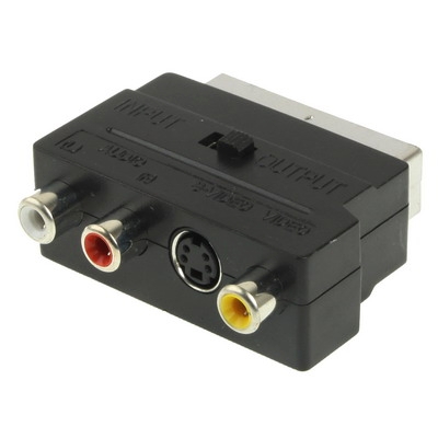 RGB Scart Male to S Video and 3 RCA Audio Adaptor