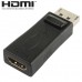 Display Port Male to HDMI Female Adapter  Black