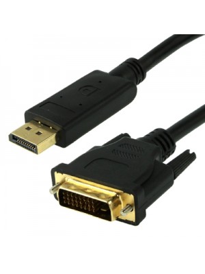 Display Port Male to DVI Male High Digital Adapter Cable  Length  1 8m