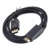 DisplayPort Male to HDMI Male High Digital Adapter Cable  Length  1 8m